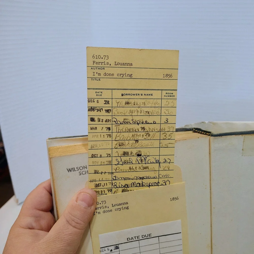 Im Done Crying Louanne Ferris as told to Beth Day 1969 Hardcover First Printing‎